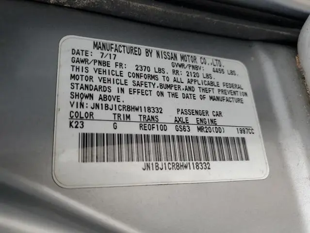 2017 NISSAN ROGUE SPORT S  