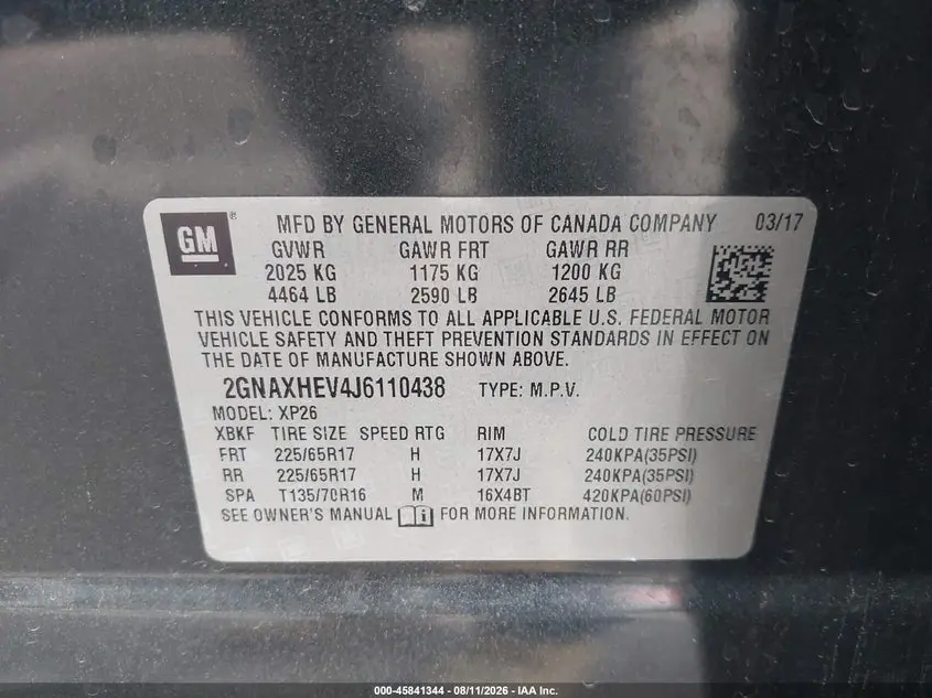 2018 CHEVROLET EQUINOX LS