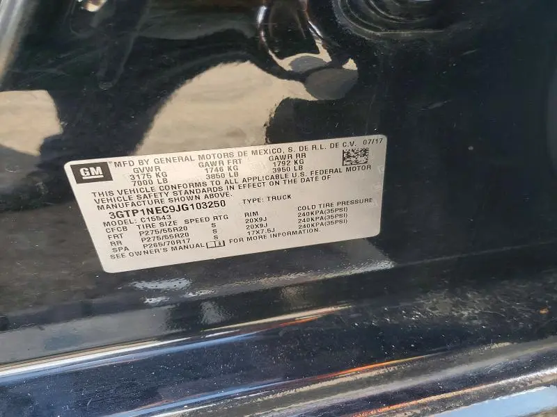 2018 GMC SIERRA   
