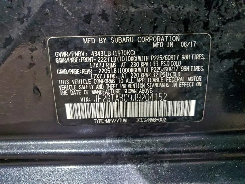 2018 SUBARU CROSSTREK PREMIUM  