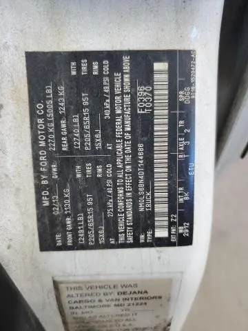 2013 FORD TRANSIT CONNECT XLT  