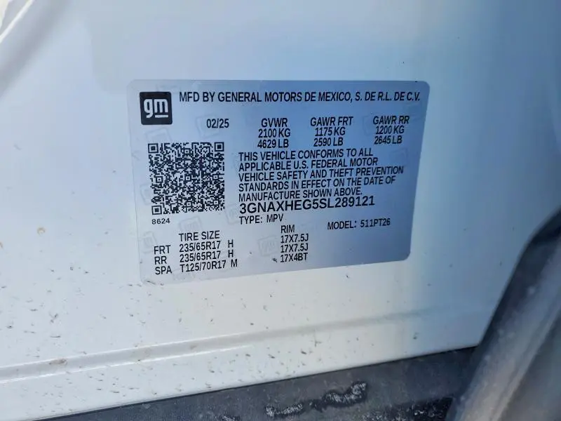 2025 CHEVROLET EQUINOX LT  