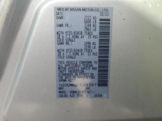 2014 NISSAN PATHFINDER SV HYBRID  