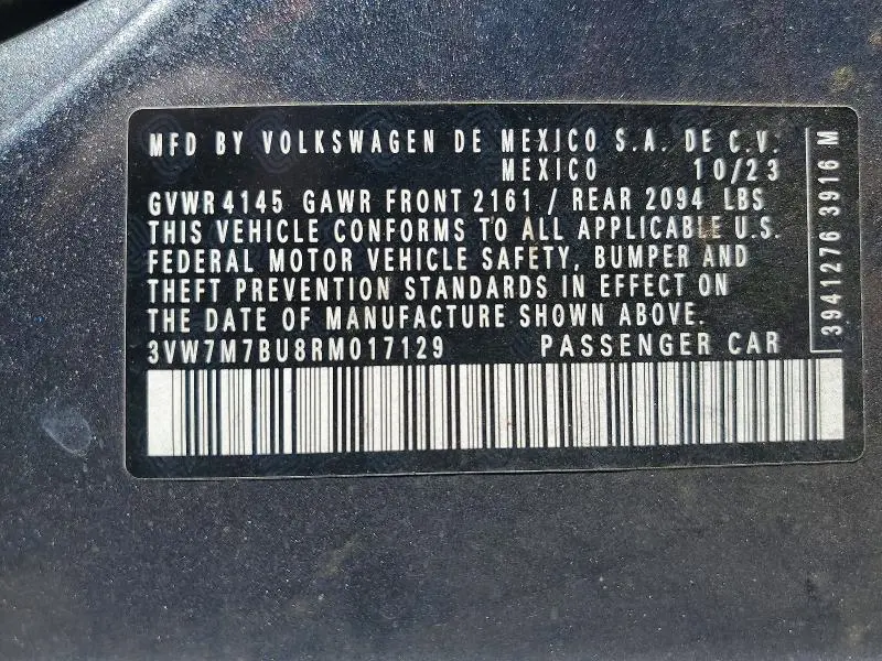 2024 VOLKSWAGEN JETTA SE  