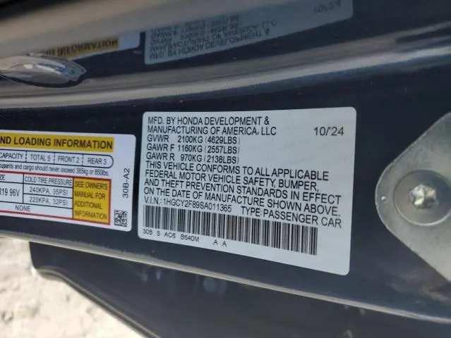 2025 HONDA ACCORD TOURING HYBRID  