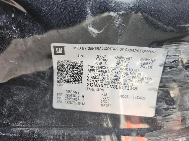 2020 CHEVROLET EQUINOX LT  