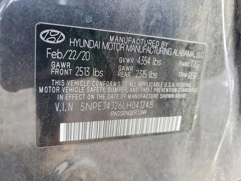 2020 HYUNDAI SONATA SEL PLUS  
