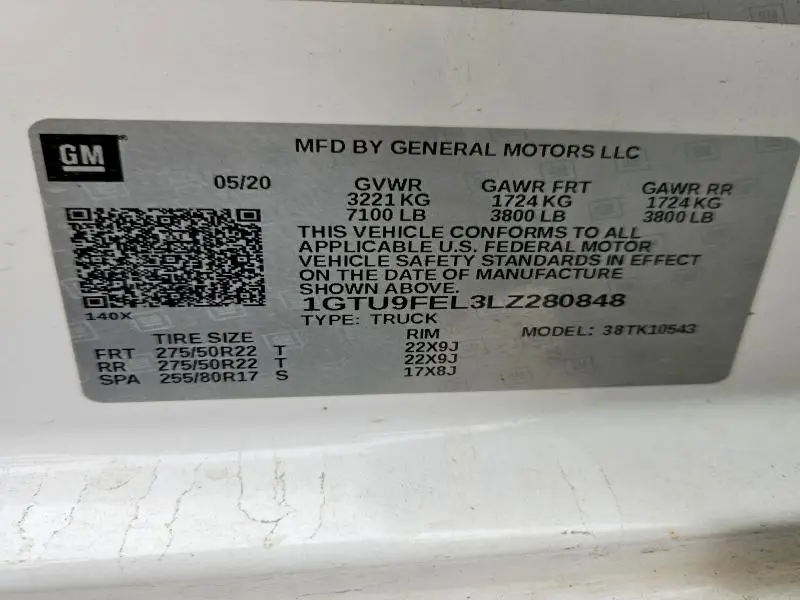 2020 GMC SIERRA K1500 DENALI  