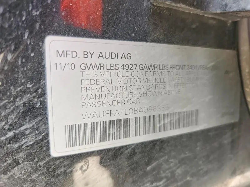 2011 AUDI A4 PREMIUM PLUS  