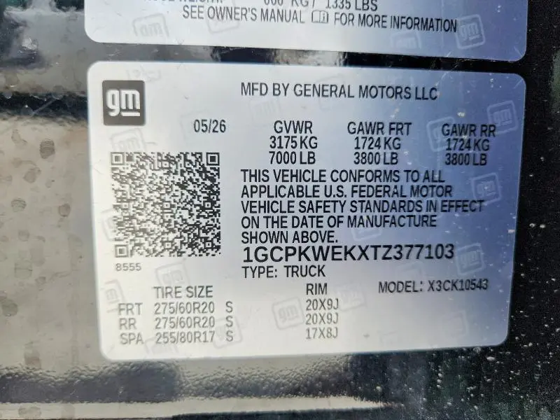 2026 CHEVROLET SILVERADO K1500 RST SELECT  