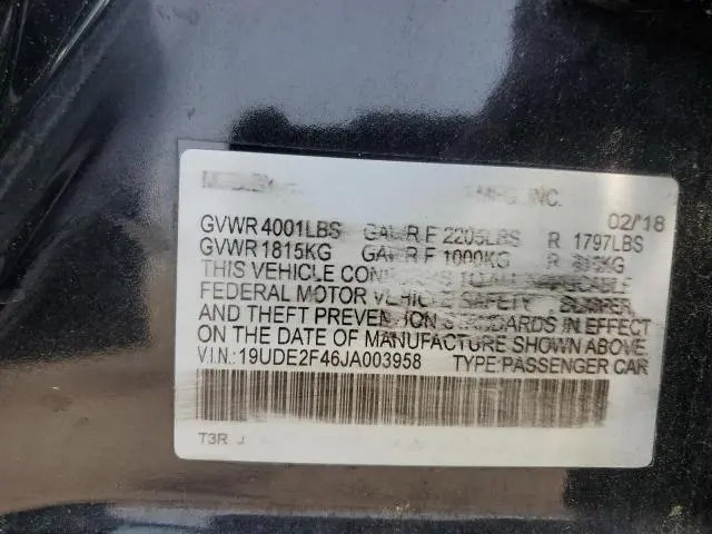 2018 ACURA ILX SPECIAL EDITION  