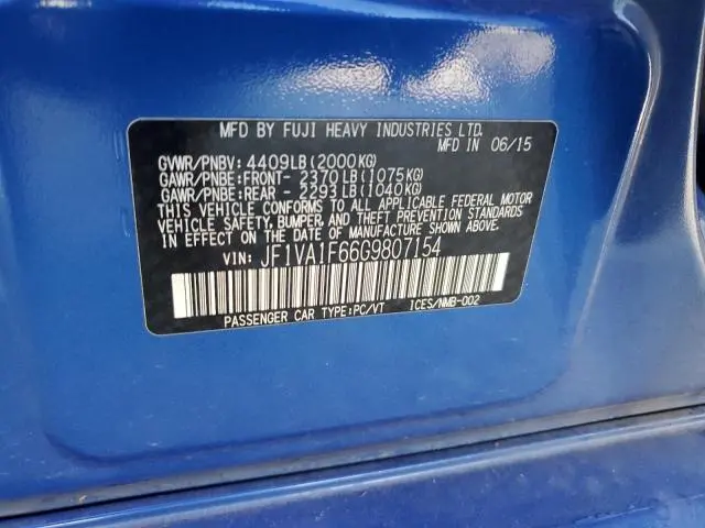 2016 SUBARU WRX PREMIUM  