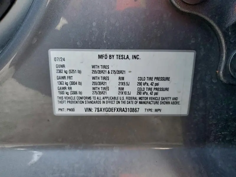 2024 TESLA MODEL Y   