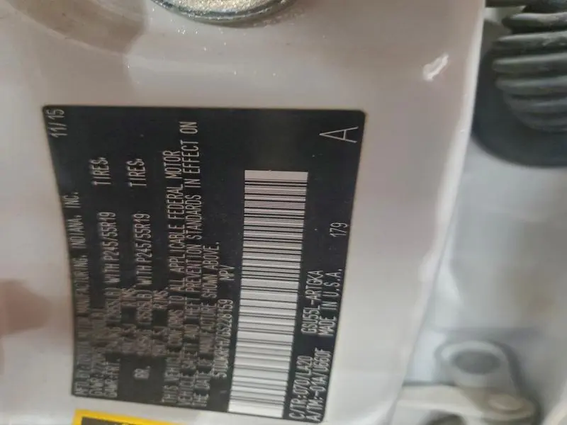 2016 TOYOTA HIGHLANDER LIMITED  