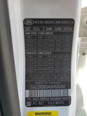 2016 LAND ROVER DISCOVERY SPORT HSE  