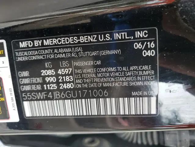 2016 MERCEDES-BENZ C 300  