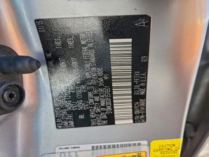 2015 TOYOTA SIENNA LE 8-PASSENGER  