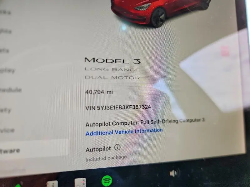 2019 TESLA MODEL 3   