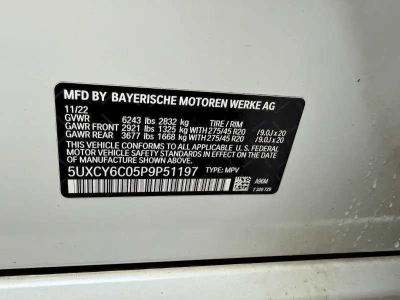 2023 BMW X6 XDRIVE40I  