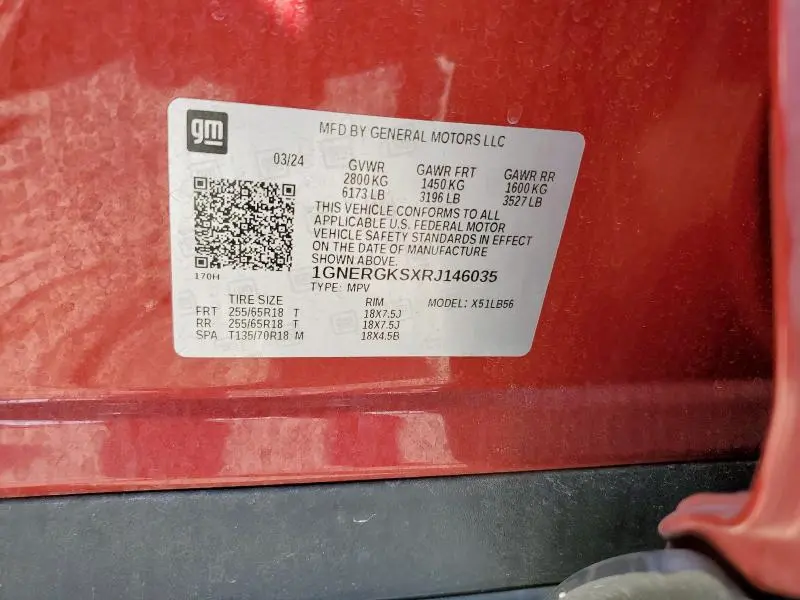 2024 CHEVROLET TRAVERSE LT  