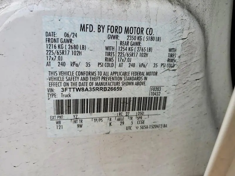 2024 FORD MAVERICK XL  