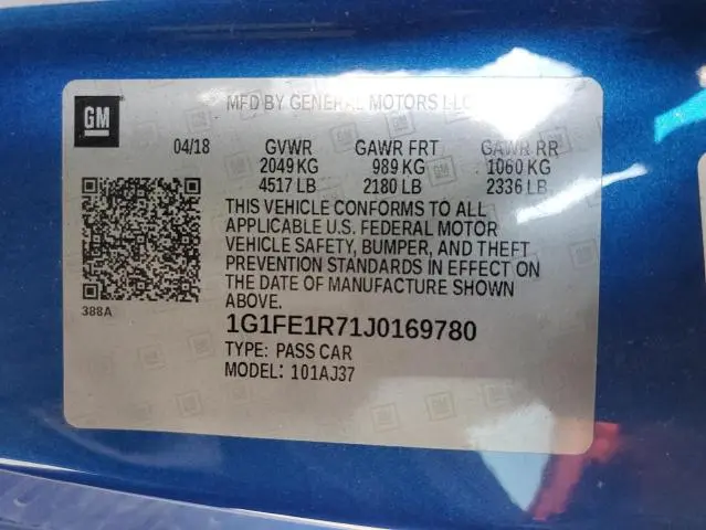 2018 CHEVROLET CAMARO SS