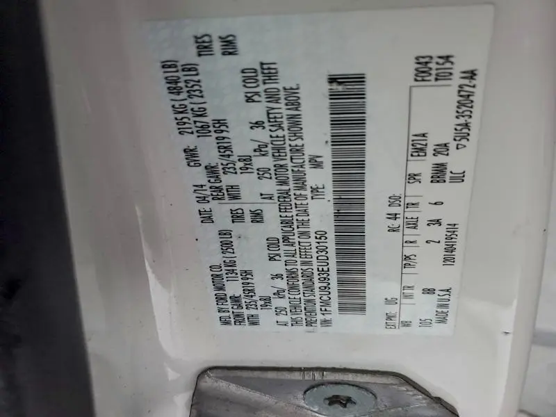 2014 FORD ESCAPE TITANIUM  