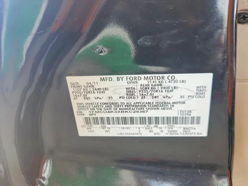 2011 FORD ESCAPE HYBRID  