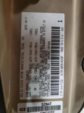 2017 TOYOTA TACOMA ACCESS CAB  