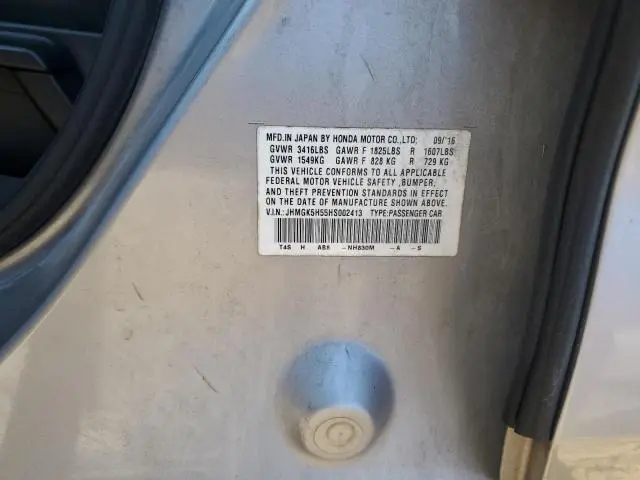 2017 HONDA FIT LX