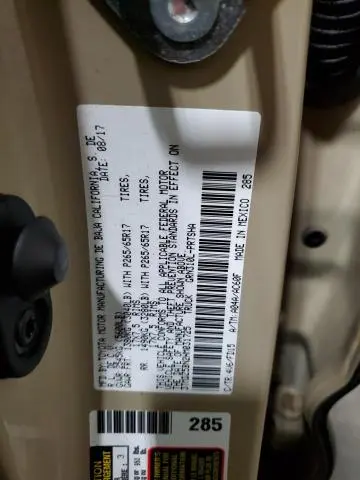 2017 TOYOTA TACOMA DOUBLE CAB  