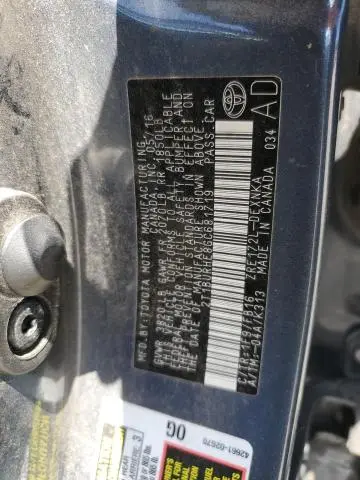 2016 TOYOTA COROLLA L  