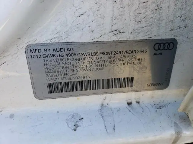 2013 AUDI A4 PREMIUM PLUS  