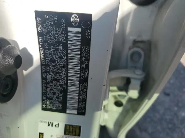 2020 TOYOTA COROLLA SE  