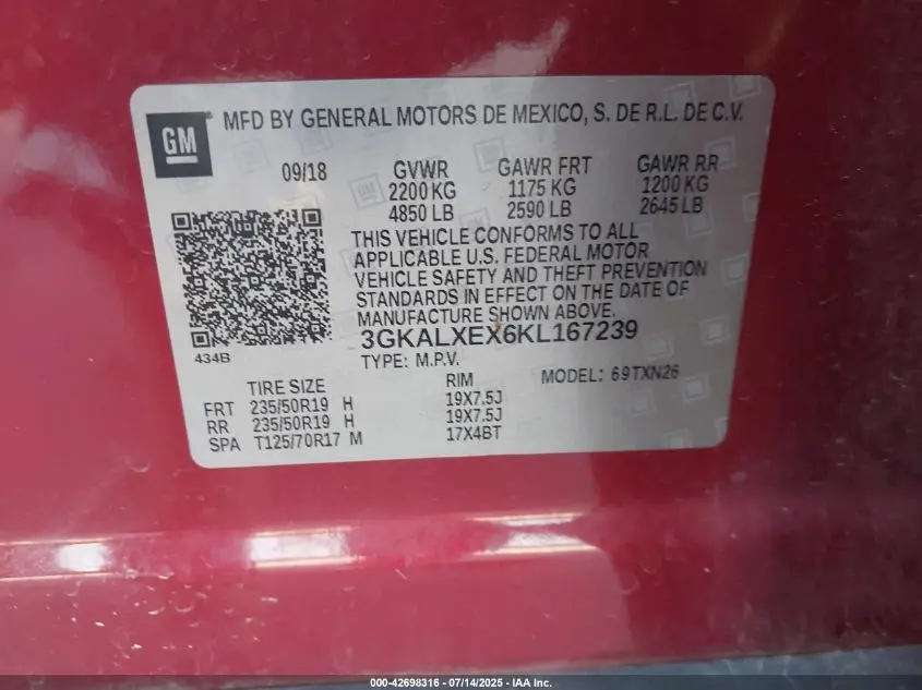 2019 GMC TERRAIN DENALI