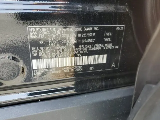 2021 TOYOTA RAV4 XLE