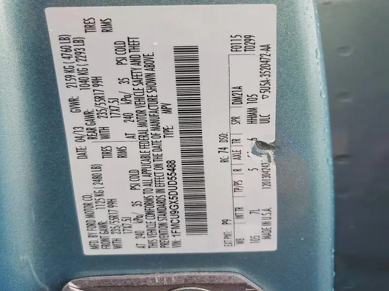 2013 FORD ESCAPE SE  