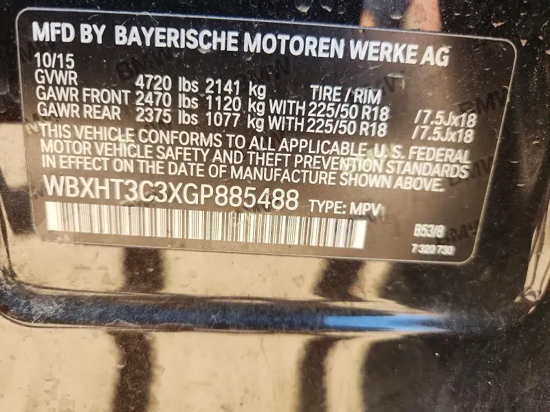 2016 BMW X1 XDRIVE28I  