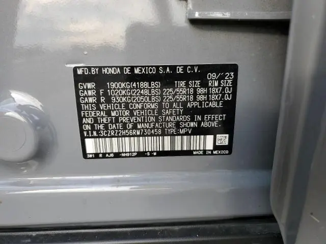 2024 HONDA HR-V SPORT  