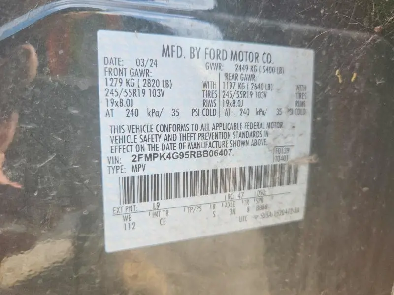 2024 FORD EDGE SE  
