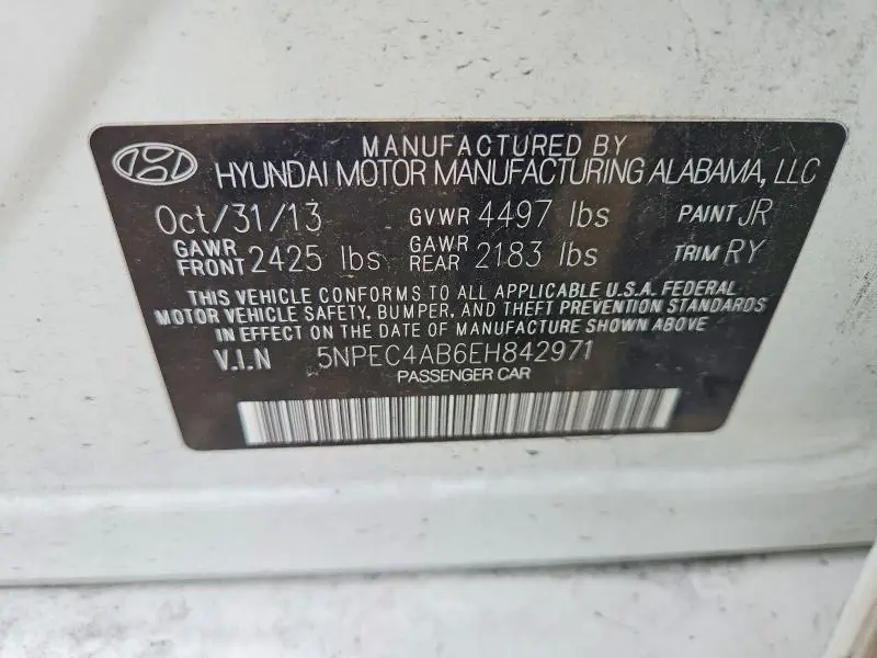 2014 HYUNDAI SONATA SE 2.0T  