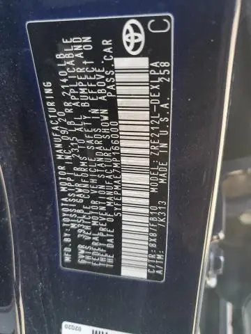 2021 TOYOTA COROLLA LE