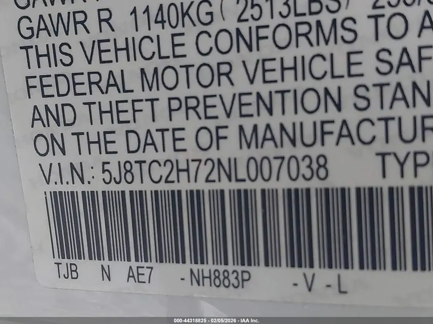 2022 ACURA RDX ADVANCE PACKAGE