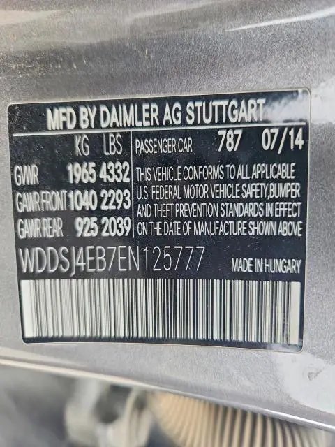 2014 MERCEDES-BENZ CLA 250  