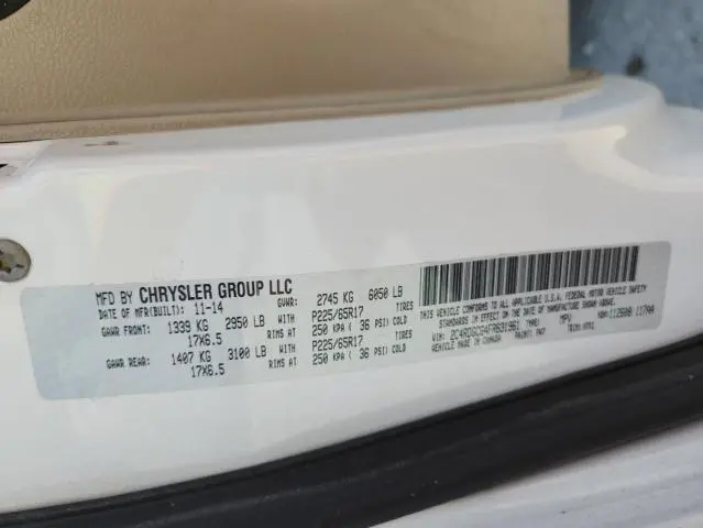 2015 DODGE GRAND CARAVAN SXT  
