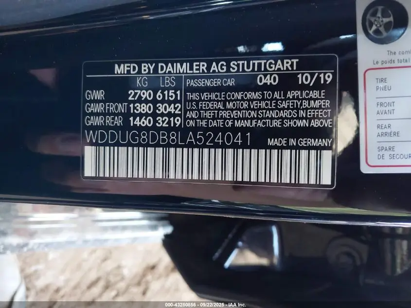 2020 MERCEDES-BENZ S 560  