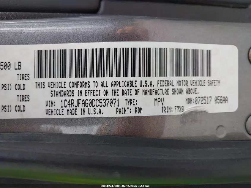 2013 JEEP GRAND CHEROKEE LAREDO