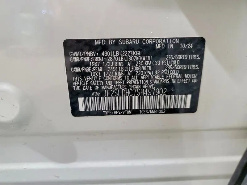 2025 SUBARU FORESTER SPORT  