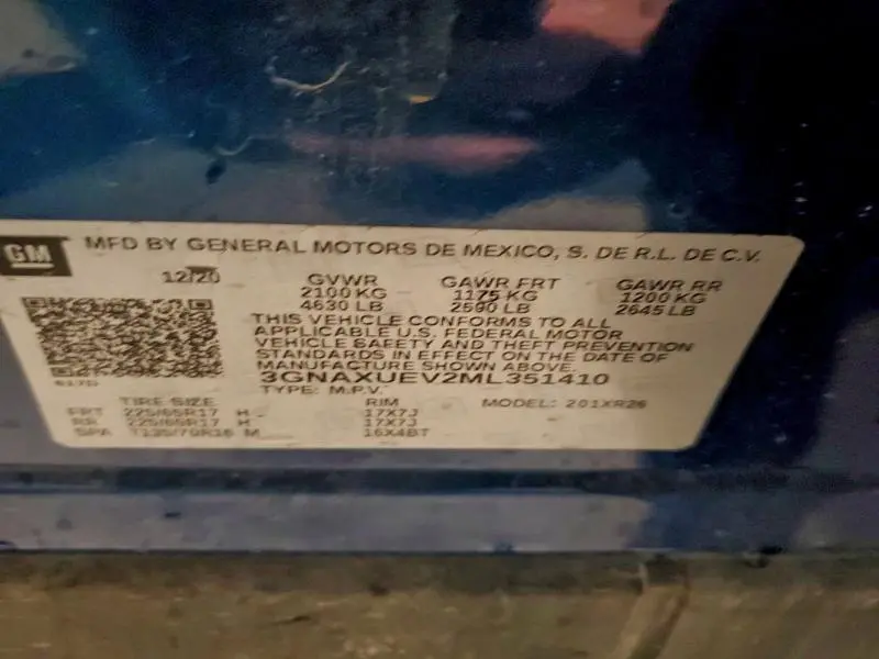 2021 CHEVROLET EQUINOX LT  