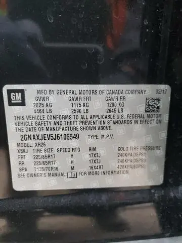 2018 CHEVROLET EQUINOX LT  